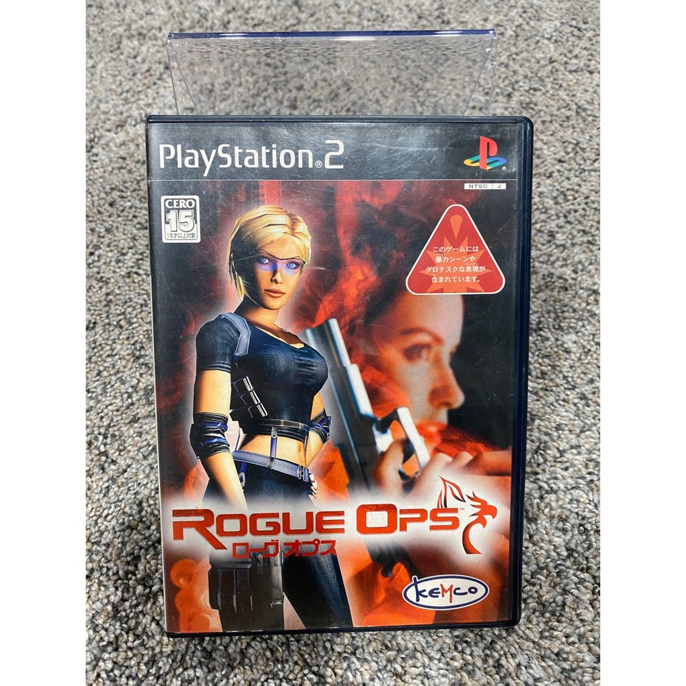 Video Game Rogue Ops PS2 NTSC-J Kemco Black One Size Excellent